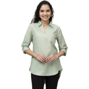 Men's Light Grey Zipper Polo